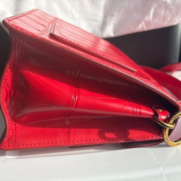 The Marc Jacobs Leather  Red Bag With Black Chain strap - Picture 5 of 8